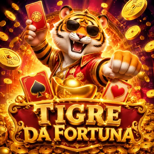 Card do jogo de slot Fortune Tiger com o tigre da fortuna